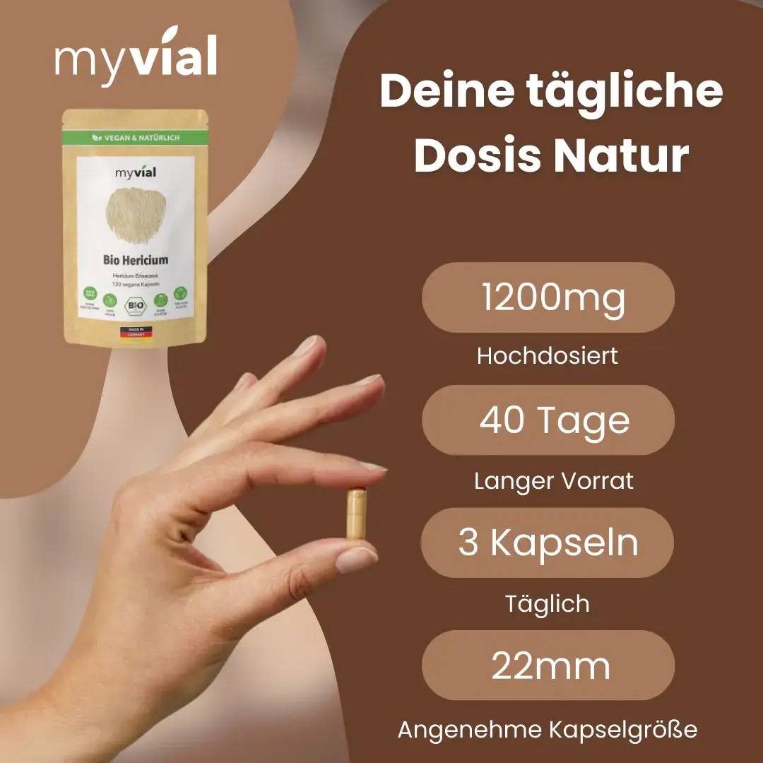 myvial - Wholesale Oral Supplement/Vitamin - Organic Hericium Capsules Lionsmane2