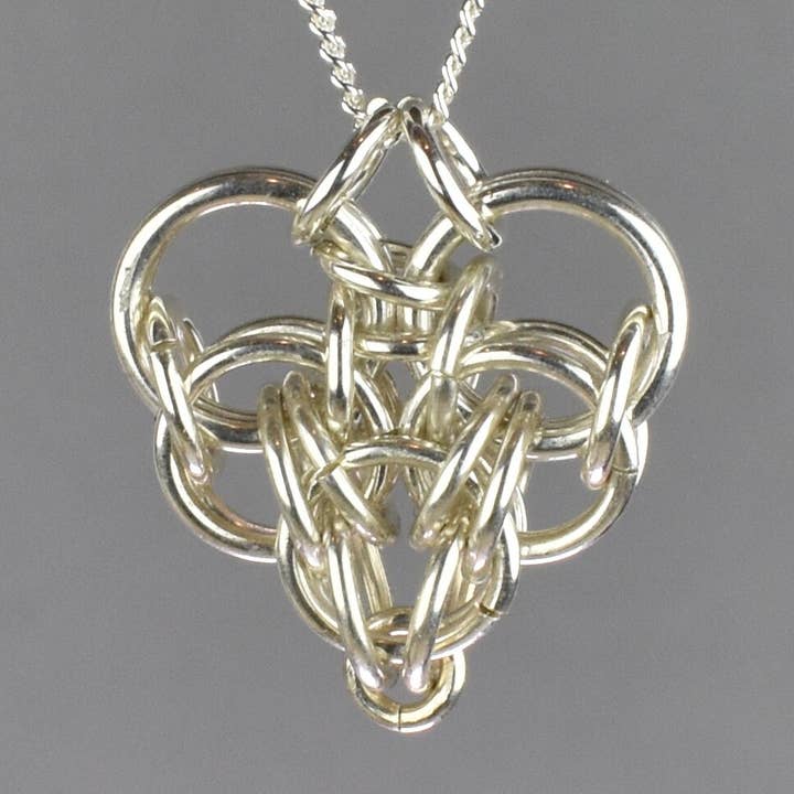 Persian Heart Chainmail Pendant for wholesale by Dave Cain Fine Jewelry