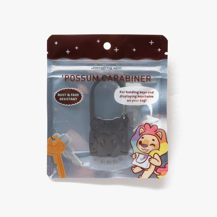 Geoffrey Siu Art LLC - Wholesale Keychain - Unisex - Cherry 'Possum Carabiners (2.9")4