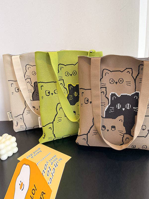 UZ Wholesale Store - Wholesale Tote Bag - Women's - Contrast Color Split-Joint Bags Woven Handbag