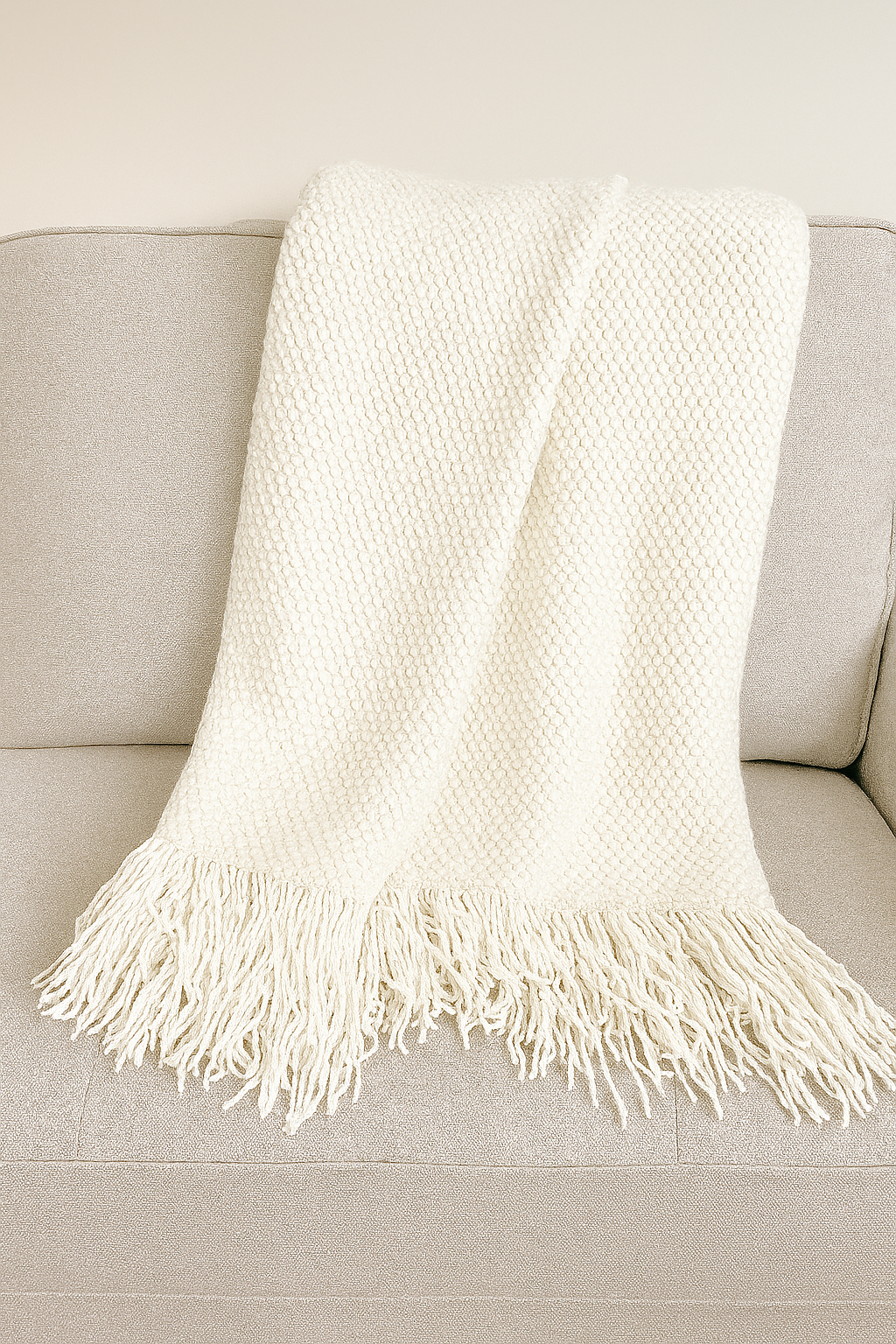 Fennco Styles - Vendita all'ingrosso Plaid - Plaid lavorato a maglia texturizzato 127x152 cm con frange7