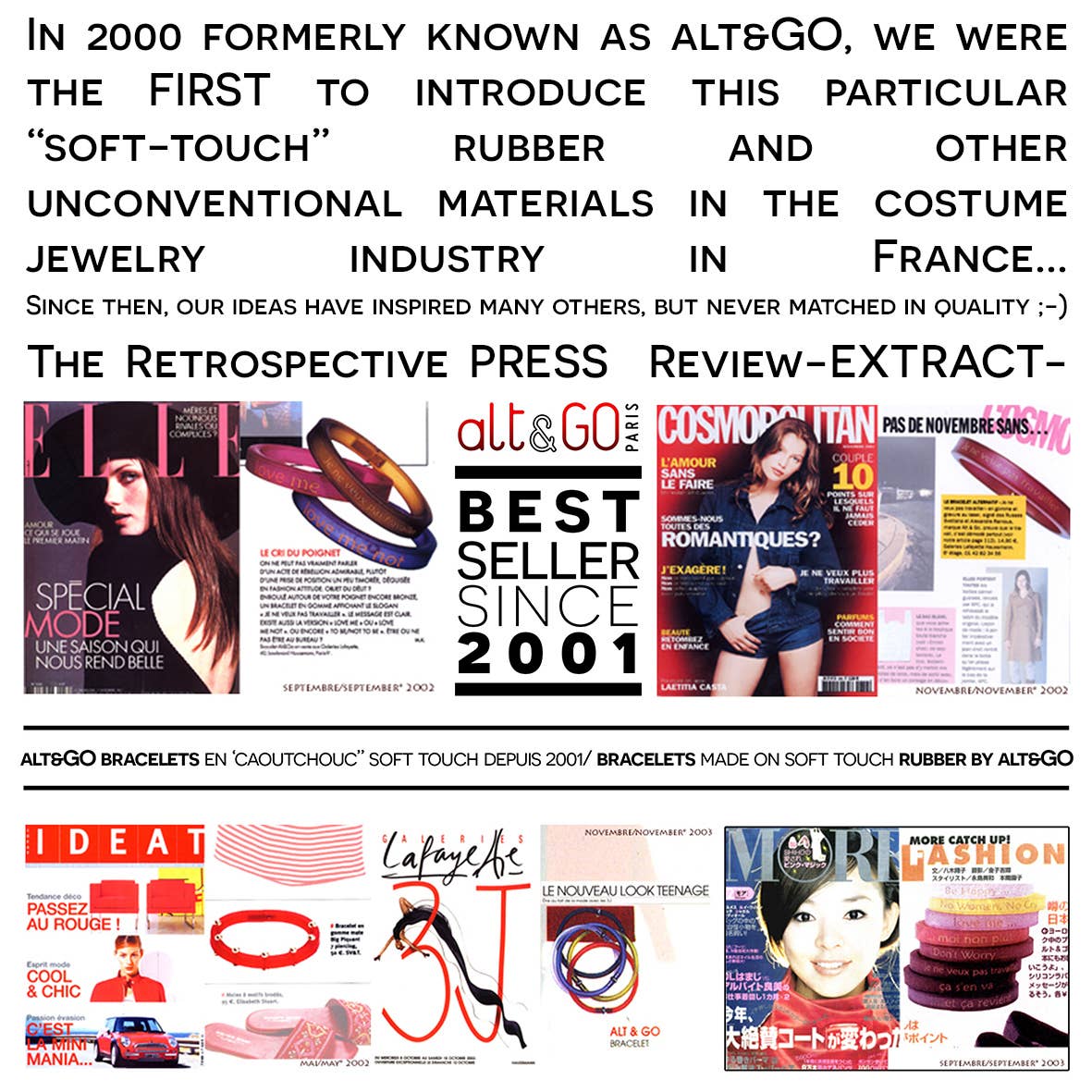 ALEX+SVET - Wholesale Bangle Bracelet - DRIM TRIO set of 3 hand-tinted rubber bracelets ESSENTIALS14