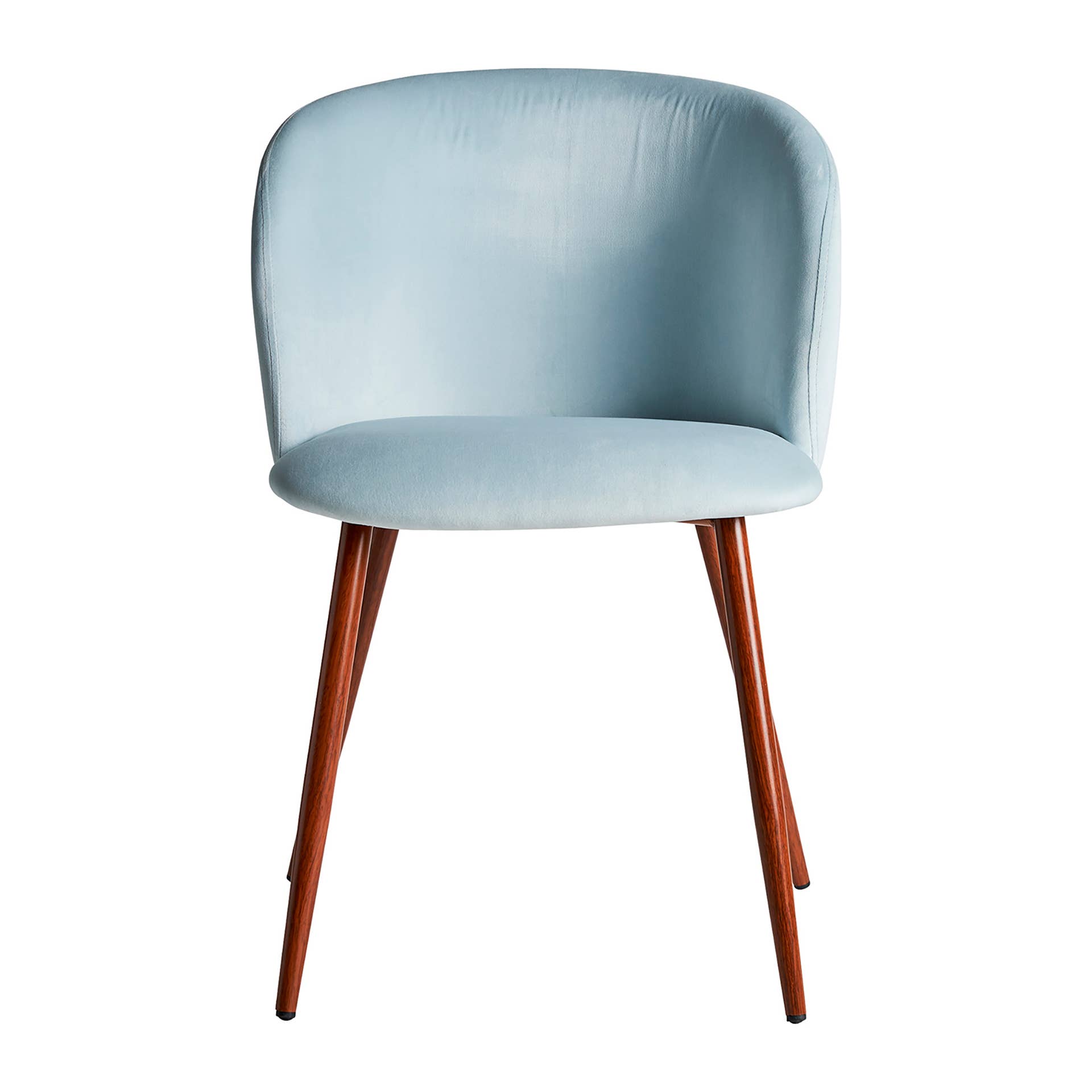 Kodu - Wholesale Chair - Blue velvet chair measuring 50x55x75cm1