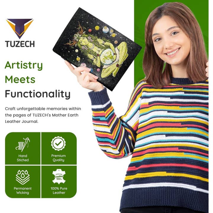 Tuzech Leather – wholesale Journal och dagbok – TUZECH läderklätt anteckningsbok med grimoirestil och ojämna kanter för män och kvinnor69