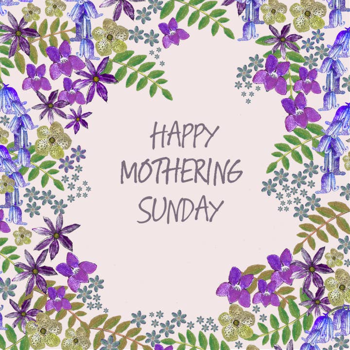 Violettes et jacinthes des bois pour le dimanche des mères pour la vente par Tatty Co Ltd