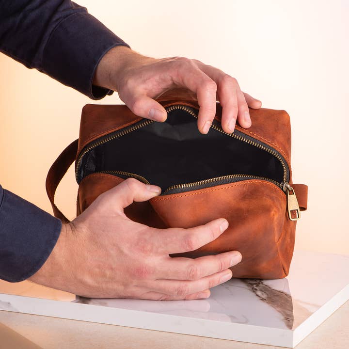 Viva Workshop - Wholesale Toiletry Bag - Men's - Leather Toiletry Bag8
