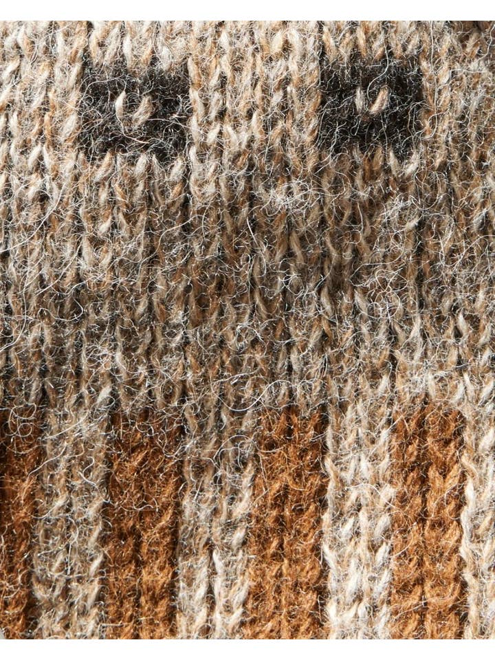 Ethno: Brown Alpaca Wool Sweater for wholesale on Faire3