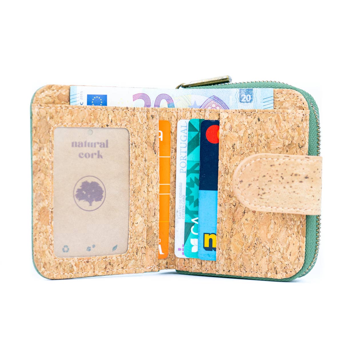Meninas Bonitas Cork - Wholesale Wallet - Women's - Stylish Solid-Color Cork Women's Short Wallet BAG-235321