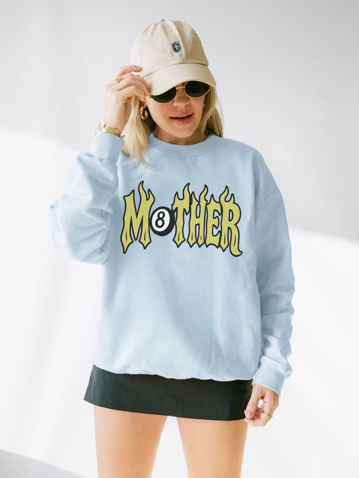 Mother 8 Ball Graphic Sweatshirt - Comfort Colors for wholesale by Salty Babe Threads