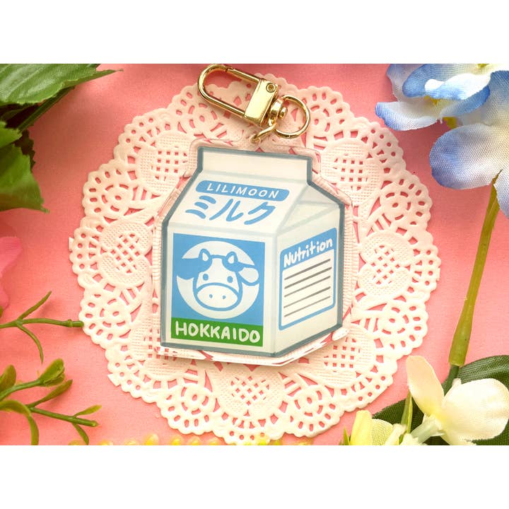 Lilimoon - Wholesale Keychain - Women's - Milk Carton Keychain Bag Charm Kawaii Food Snack Drink Japan