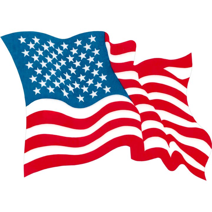 Window Sticker - Flag - USA United States of America for wholesale by Square Deal Recordings & Supplies