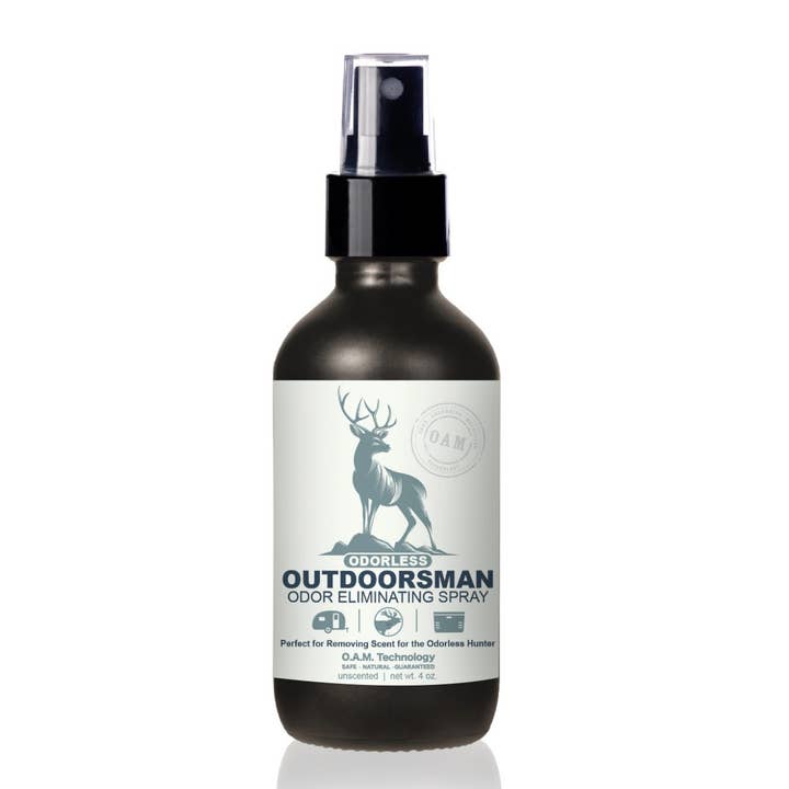 Odorless Outdoorsman Odor Eliminating Spray - Unscented 4 oz for wholesale by The Stink Solution