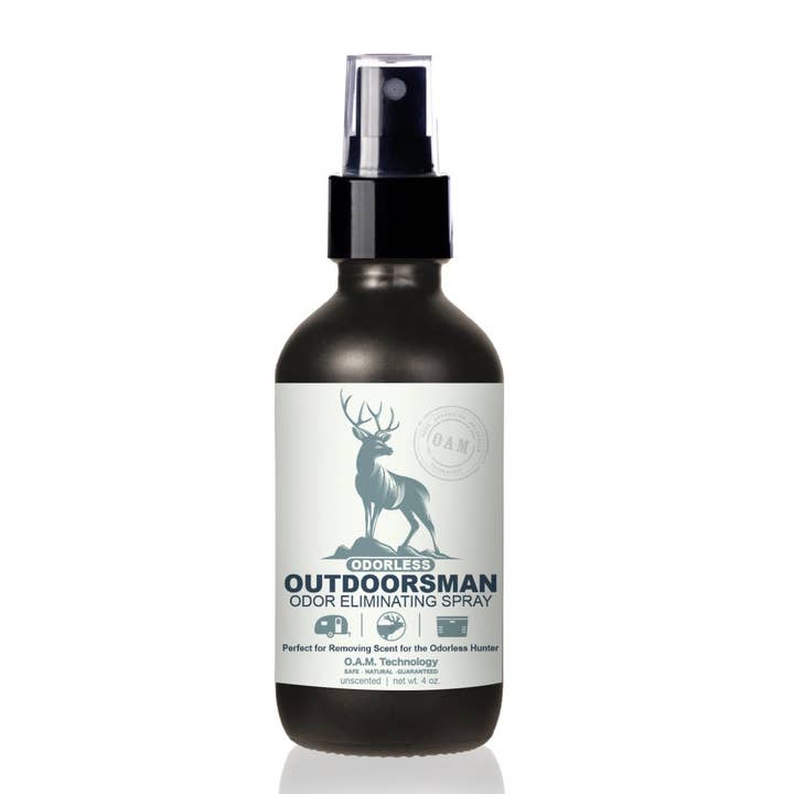 Odorless Outdoorsman Odor Eliminating Spray - Unscented 4 oz for wholesale by The Stink Solution
