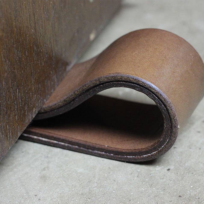 Simple Leather Doorstop for wholesale by backerton