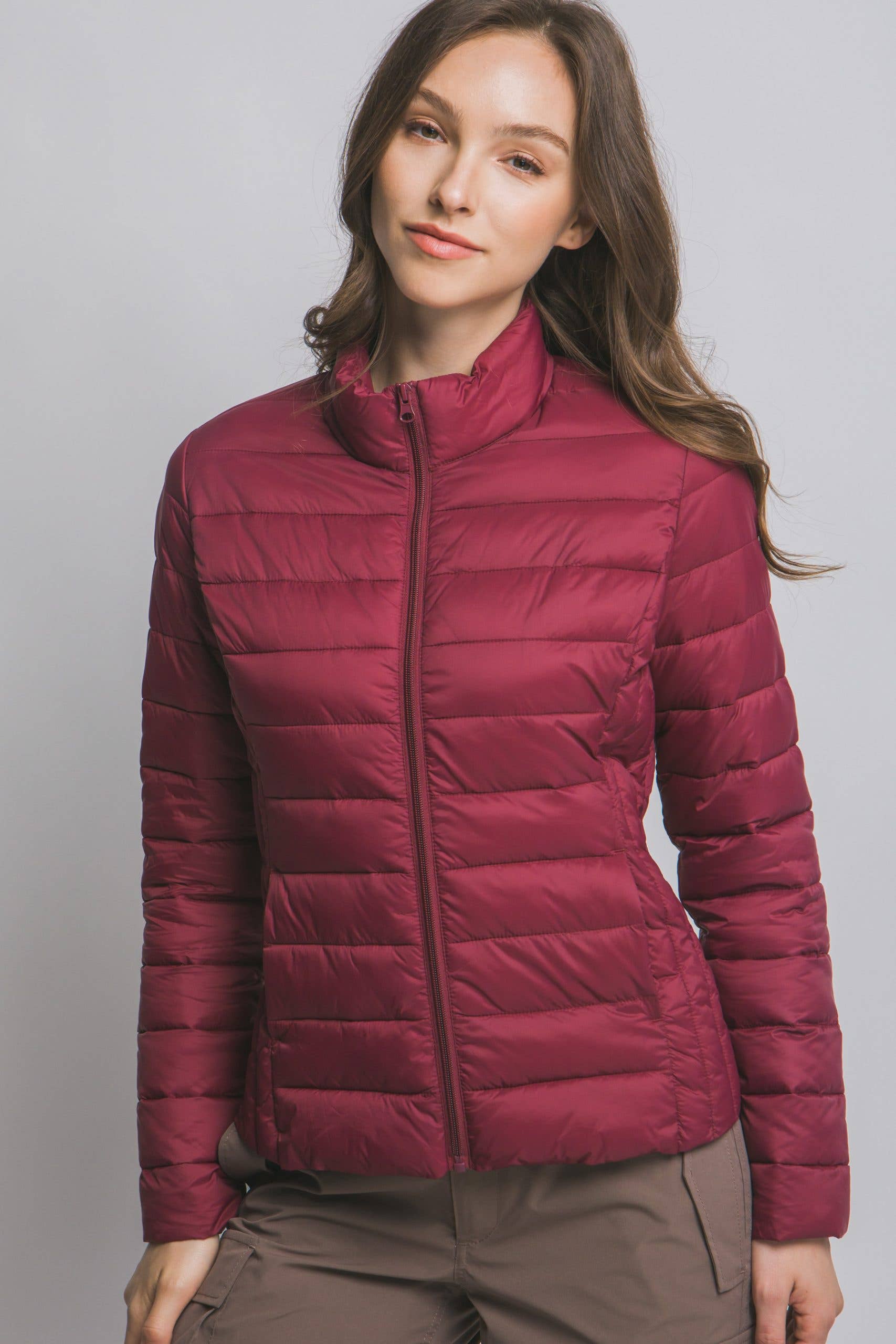 Vanilla Monkey - Wholesale Puffer Jacket - Women's - Ultra Lightweight Padded Thermal Zip Up Jacket1