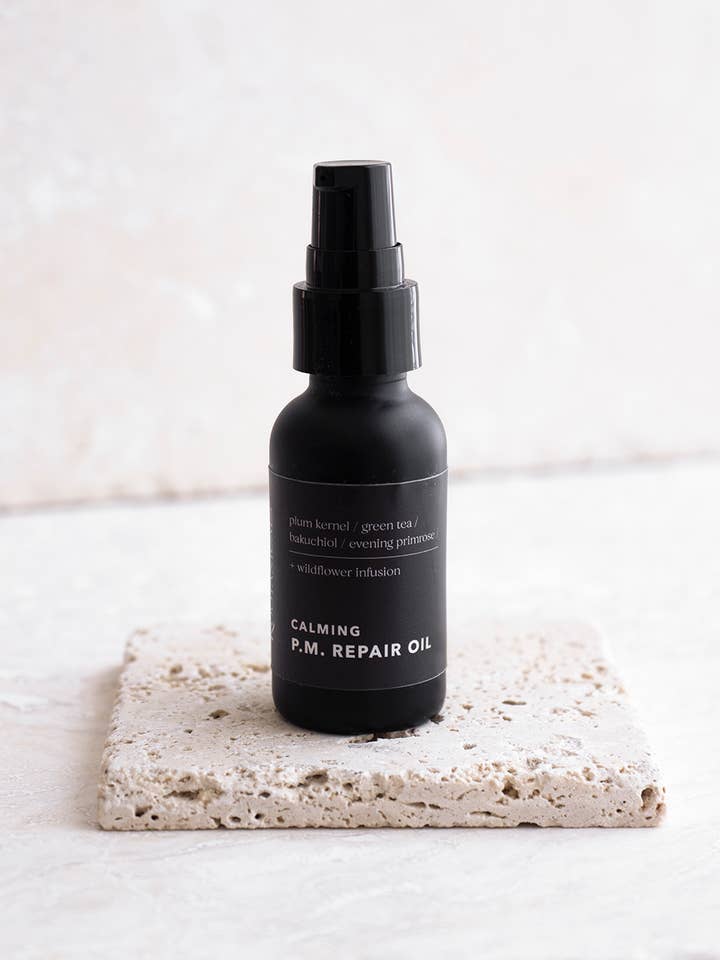 Huile de réparation apaisante P.M. pour la vente par Rootanicals