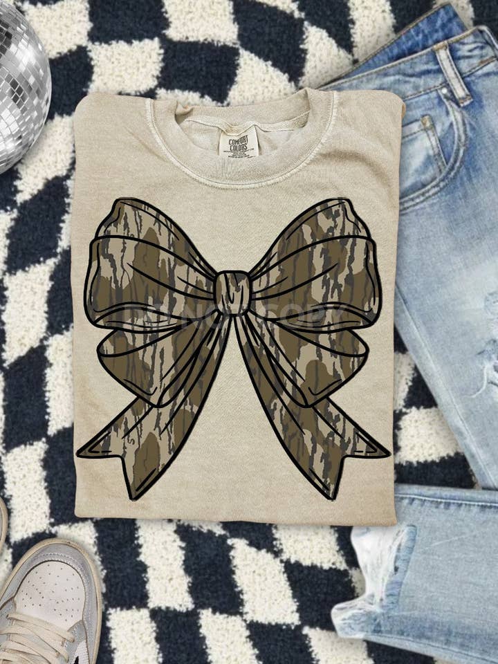 Wills Creek Designs - Wholesale Graphic Sweatshirt - Women's - Camo Bow Wholesale Sweatshirt or T-shirt3