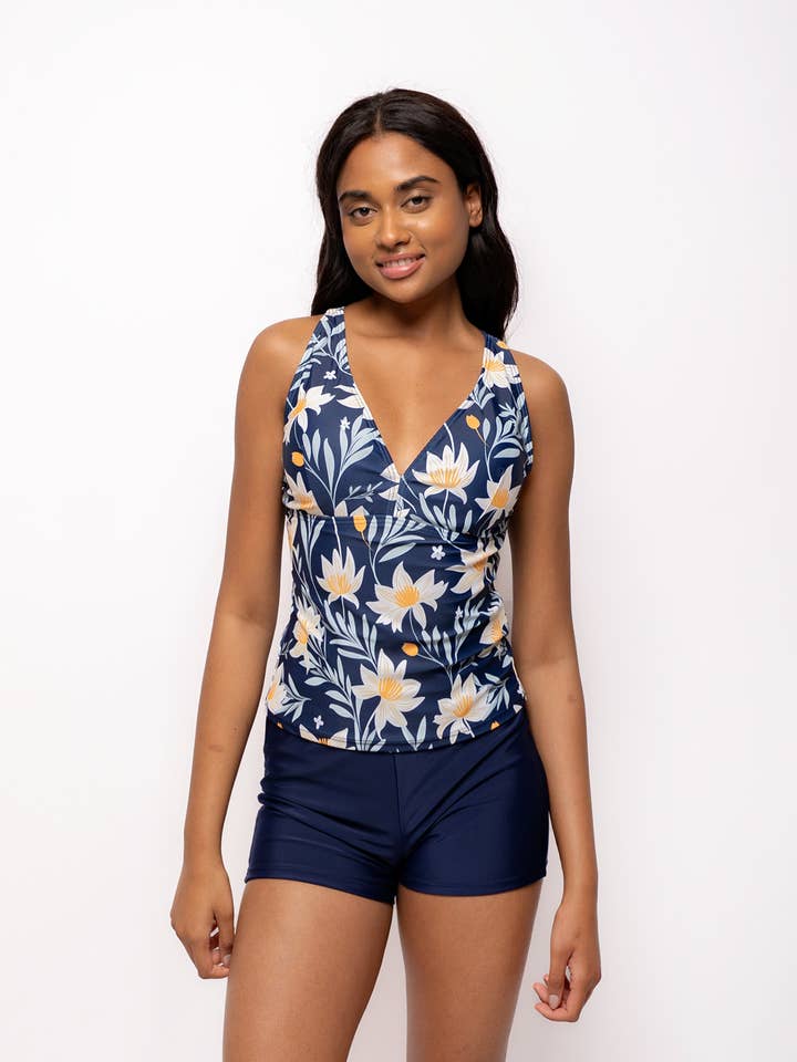 Maillot de Bain Tankini 2 pièces Grande Taille / HY2591 pour la vente par Belle Com'Elle