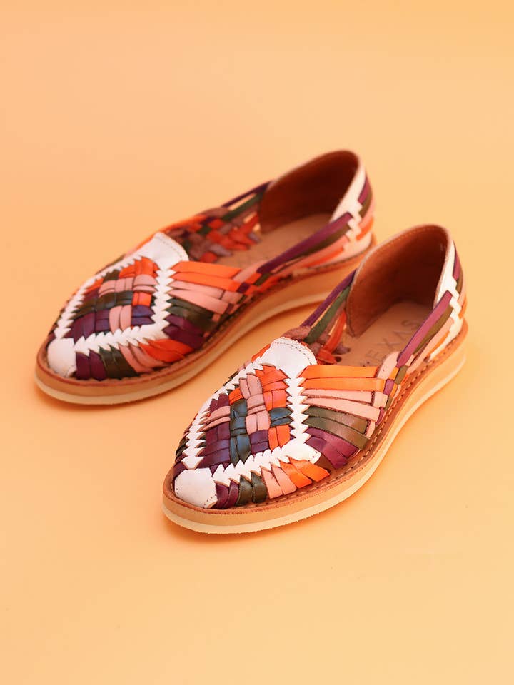 CHAPULINES - Multicolor huaraches with platform for women for wholesale by Mexas US