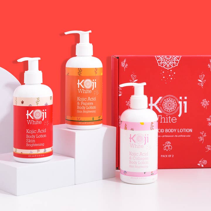 Koji White - Wholesale Body Cream/Lotion - Kojic Acid & Papaya Skin Brightening Body Lotion (2 Bottles)9