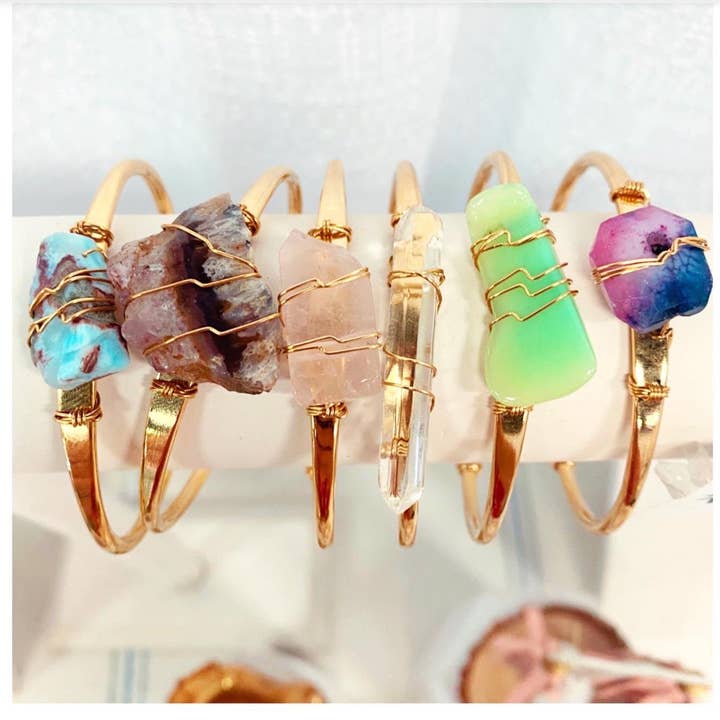 Etymology Jewelry - Wholesale Cuff Bracelet - Dainty Crystal Cuff Bracelet - Crystal Cuff Bracelet Jewelry