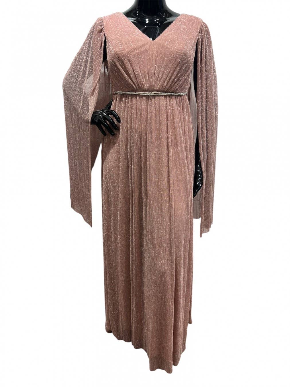 Eva & Lola - Epsilonn - Wholesale Dress - Women's - HM2476QS - Plus Size V Neck Long Dress2