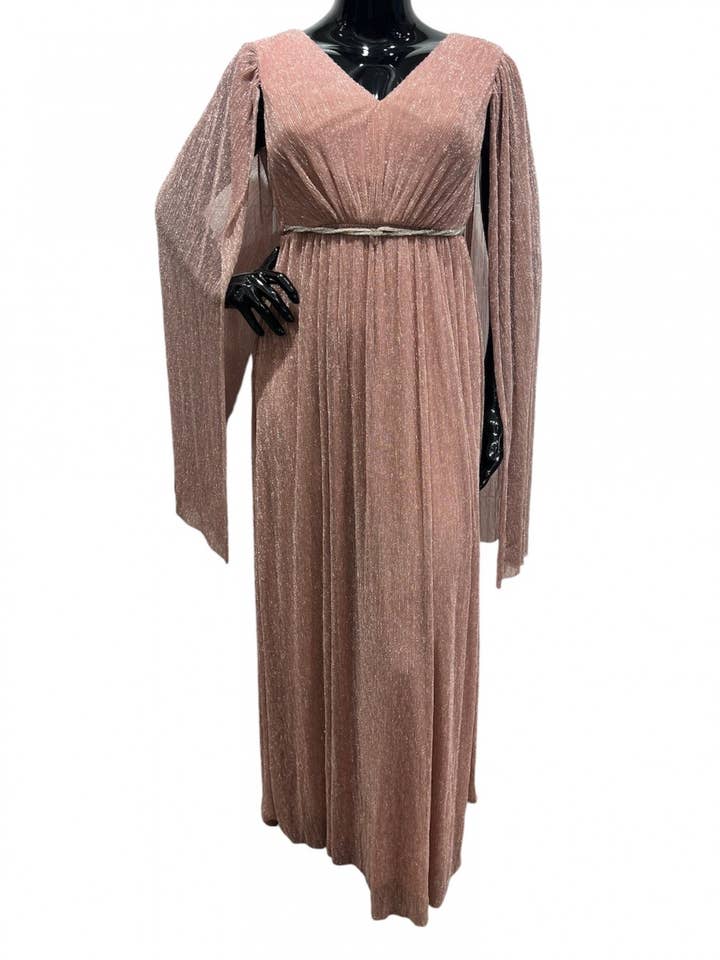 Eva & Lola - Epsilonn - Wholesale Dress - Women's - HM2476QS - Plus Size V Neck Long Dress2