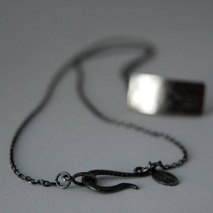 Metal Cloth & Wood - Wholesale Pendant/Charm Necklace - Handmade Sterling Silver House Centipede Insect Necklace
