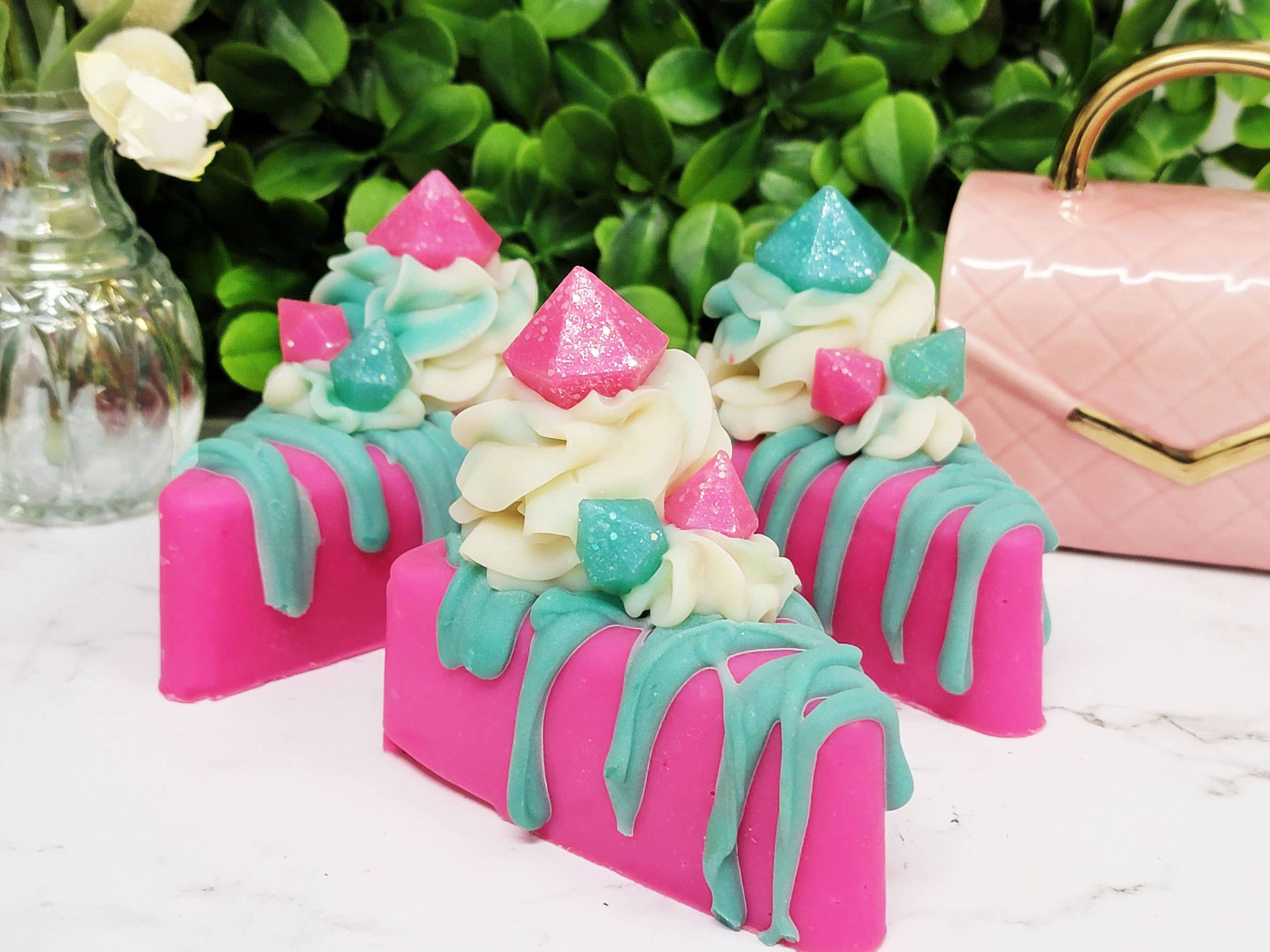 Indulgence Bath Bakery - Wholesale Bar Soap - Glitz and Glam  Artisan Soap Cake1