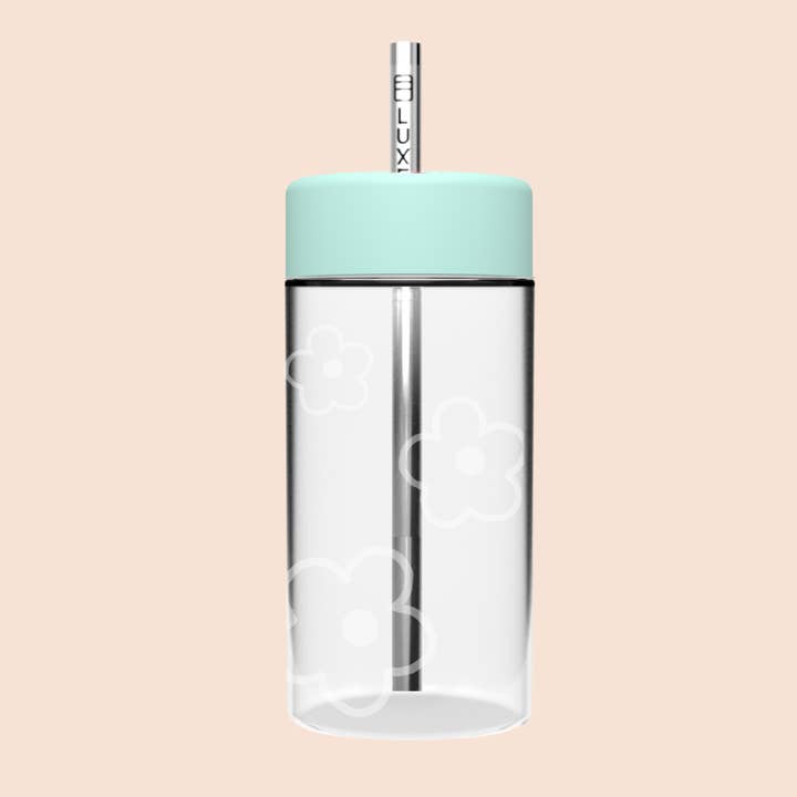 Luxey Cup - Wholesale Drinking glass/cup - LIMITED EDITION FLOWER STUDIO TUMBLER - Reusable Glass Iced Drinks Cup4