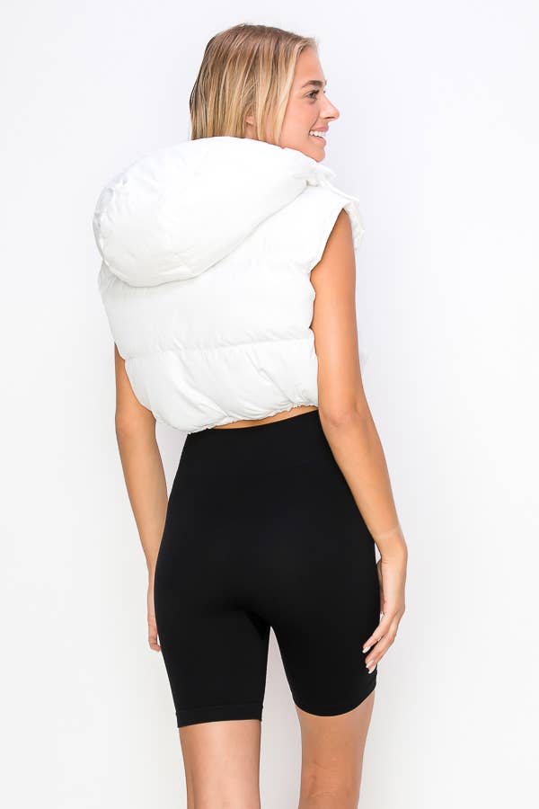 ANWND - Vendita all'ingrosso Gilè imbottito - Donna - 2407 - GILET IMBOTTITO CON CAPPUCCIO14