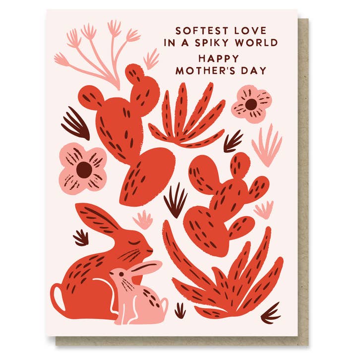 Desert Bunny Mother's Day Card for wholesale by Paper Parasol Press