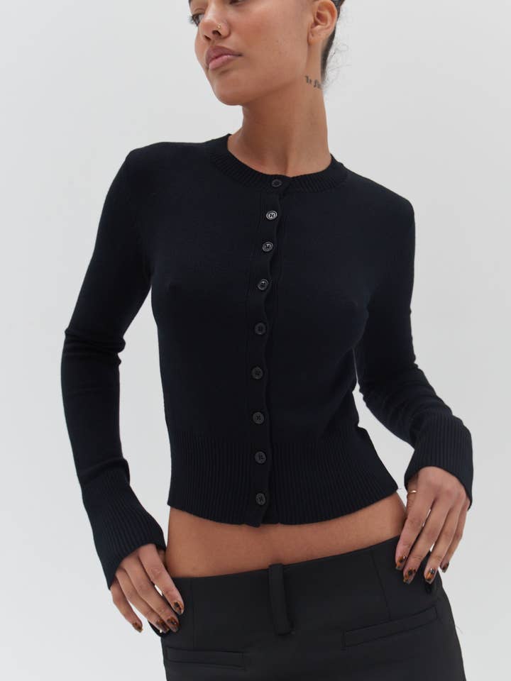 Camille Cardigan - Black for wholesale by Style Addict