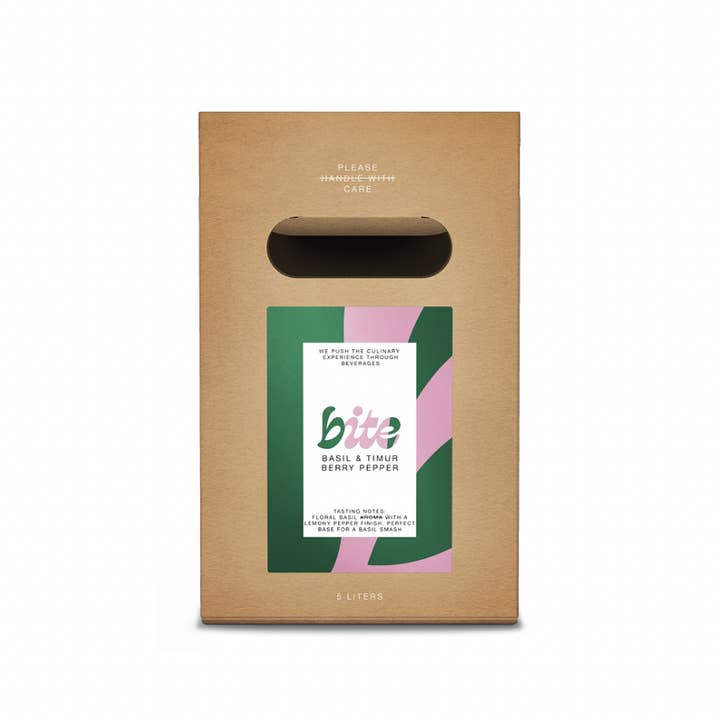 BITE Organic Mixers - Wholesale Cocktail Mix/Syrup - BITE Basil & Timur Berry Pepper Organic Mixer2