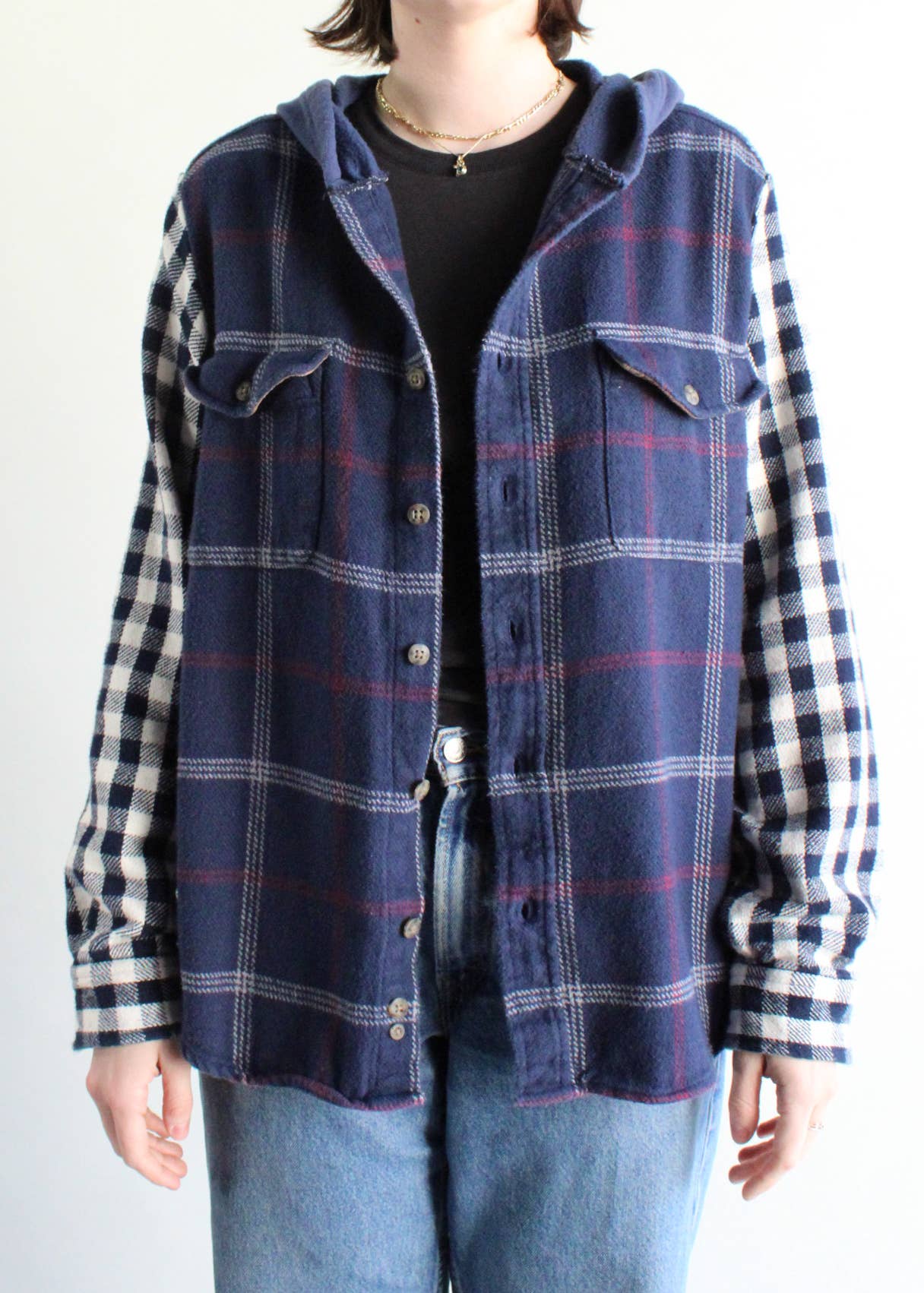 American Recycled Clothing - Wholesale Shirt Jacket/Shacket - Women's - Flannel Shirt Jacket Bundle6