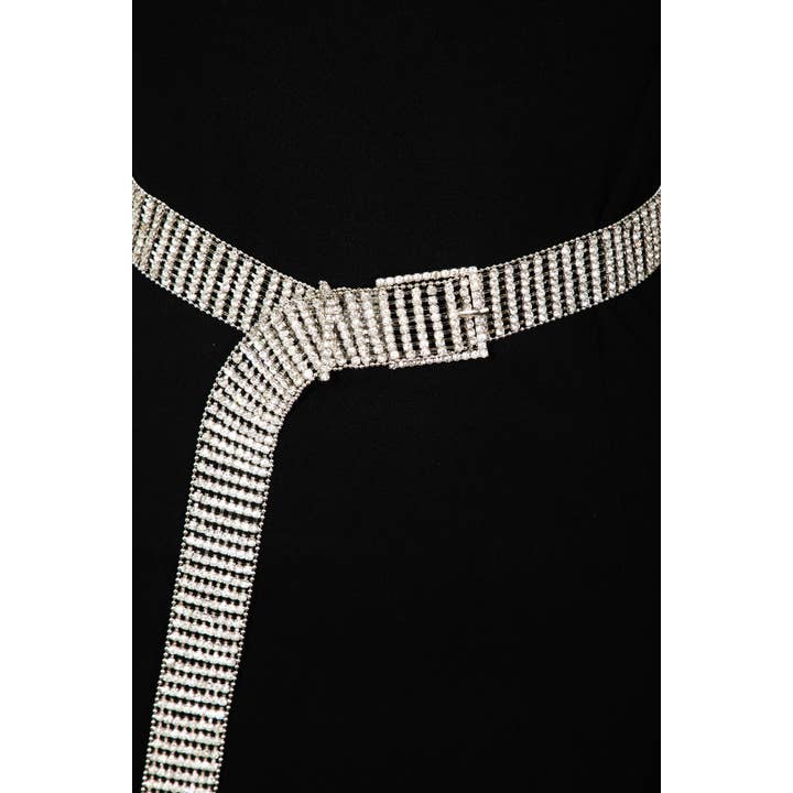 Anarchy Street - Wholesale Belt - Women's - Square Buckle Rhinestone Chain Belt