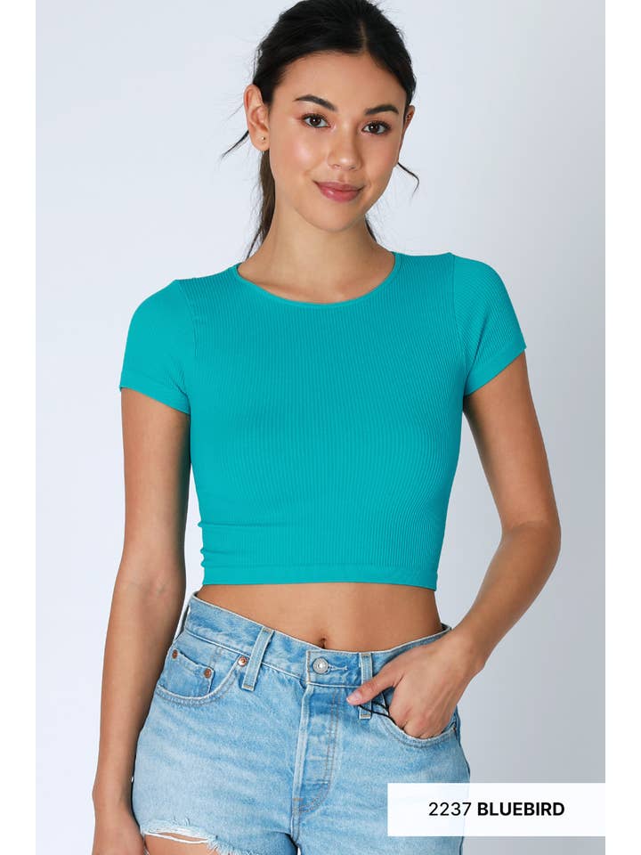 NIKIBIKI - Wholesale Knit Top - Women's - NS8232- Ribbed Baby Tee20