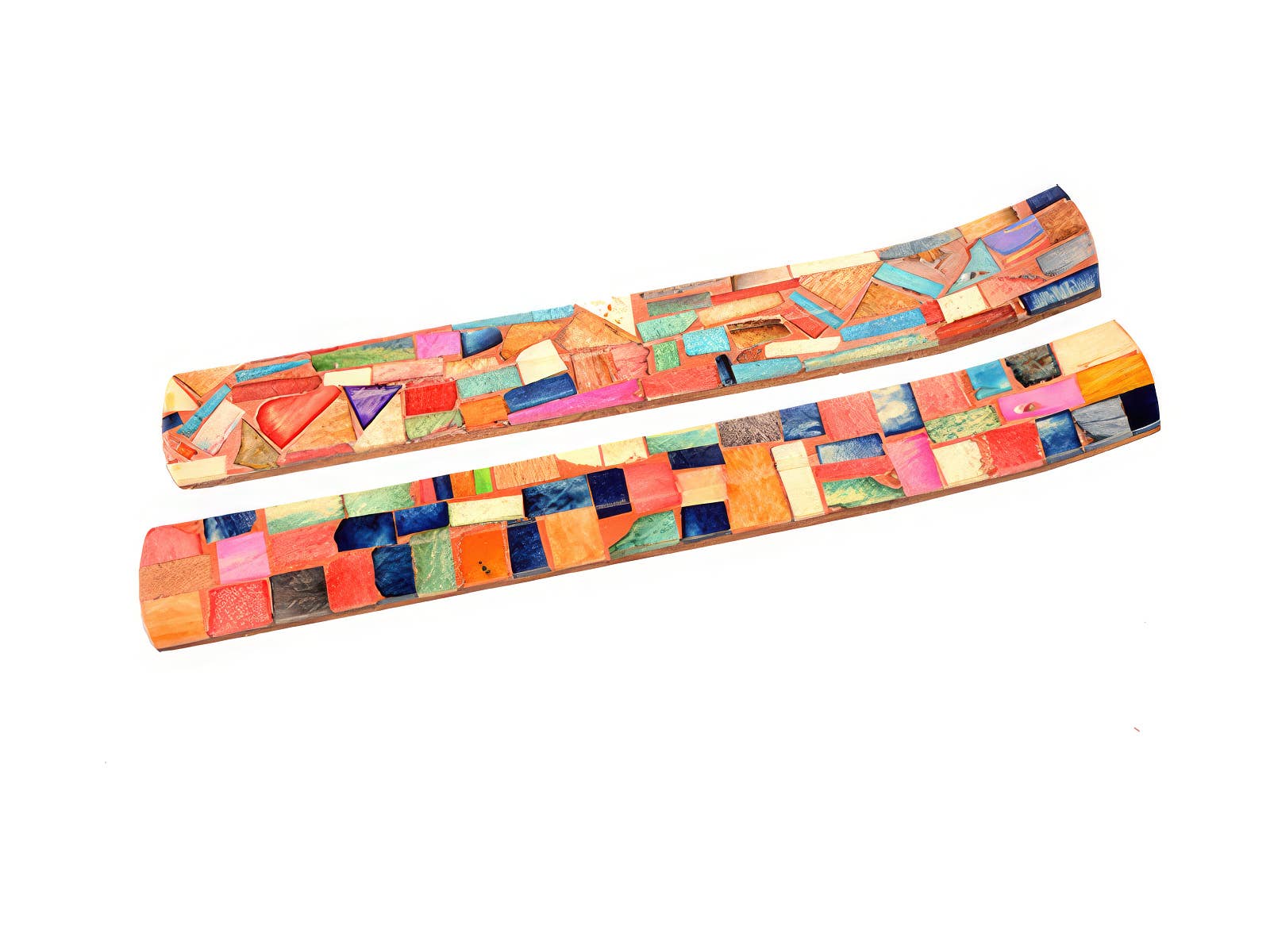 Gypsy Rose - Wholesale Incense Holder - BONE INLAY WOOD INCENSE BURNER0