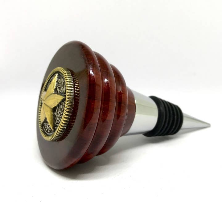 Texas Star Wine Stopper for wholesale by Cigar Cutters by Jim