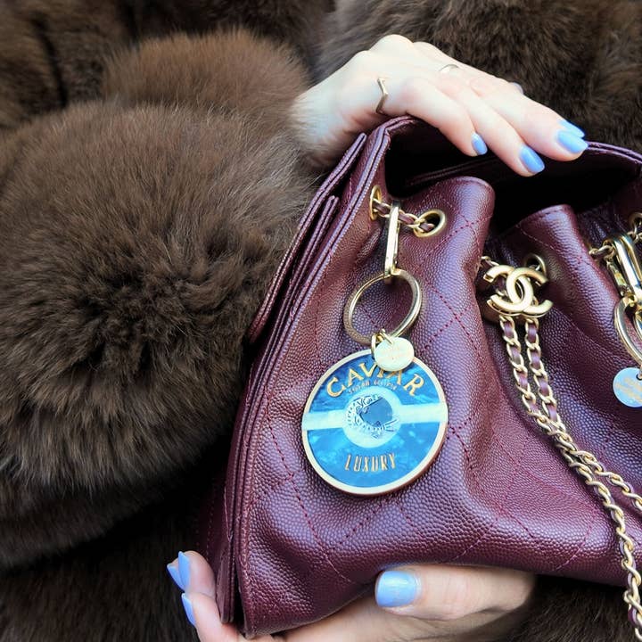 Solar Eclipse - Vente Porte-clés – femme - Porte-clés + Charme de Sac Caviar Peint à la Main5