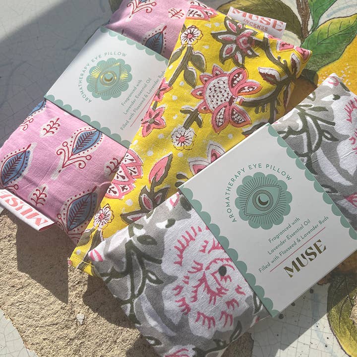 The Golden Altar - Wholesale Spa/Therapy Pillow - Eye Pillow Aromatherapy | Indian Block Print | Lavender6