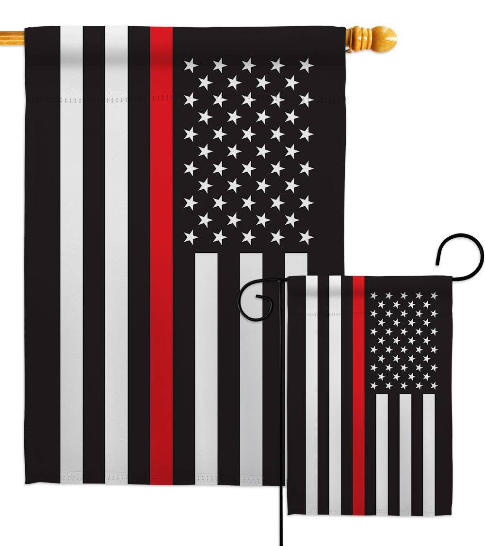 Two Group Flag Co - Wholesale Flag - Thin Red Line First Responders Firefighter USA Decor Flag3