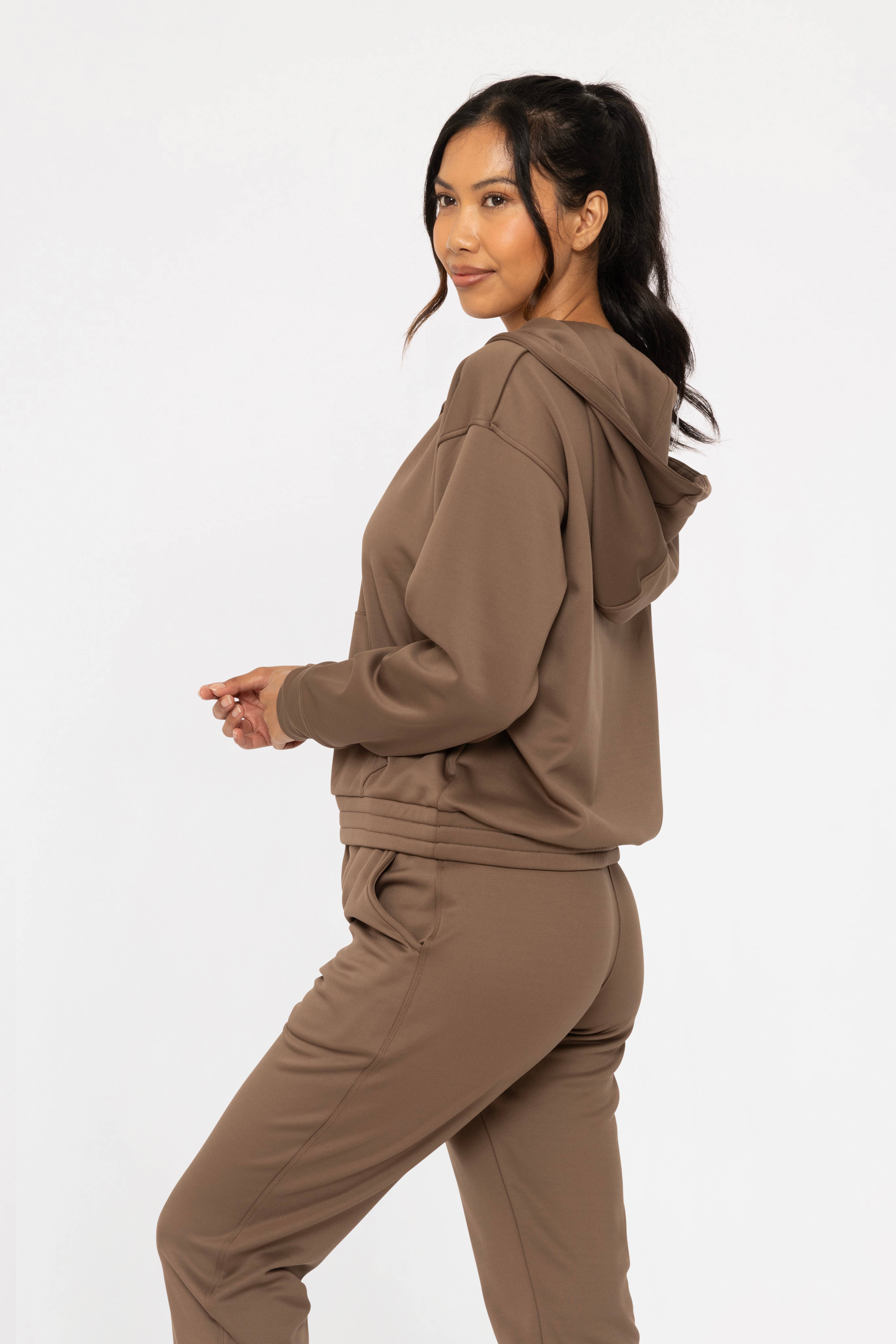 Mono B - Wholesale Hoodie - Women's - Elevated Pullover Henley Hoodie14