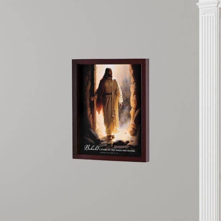 Dicksons - Vente Affiche d'art - Décoration murale encadrée Christ Hearts Door 11x142
