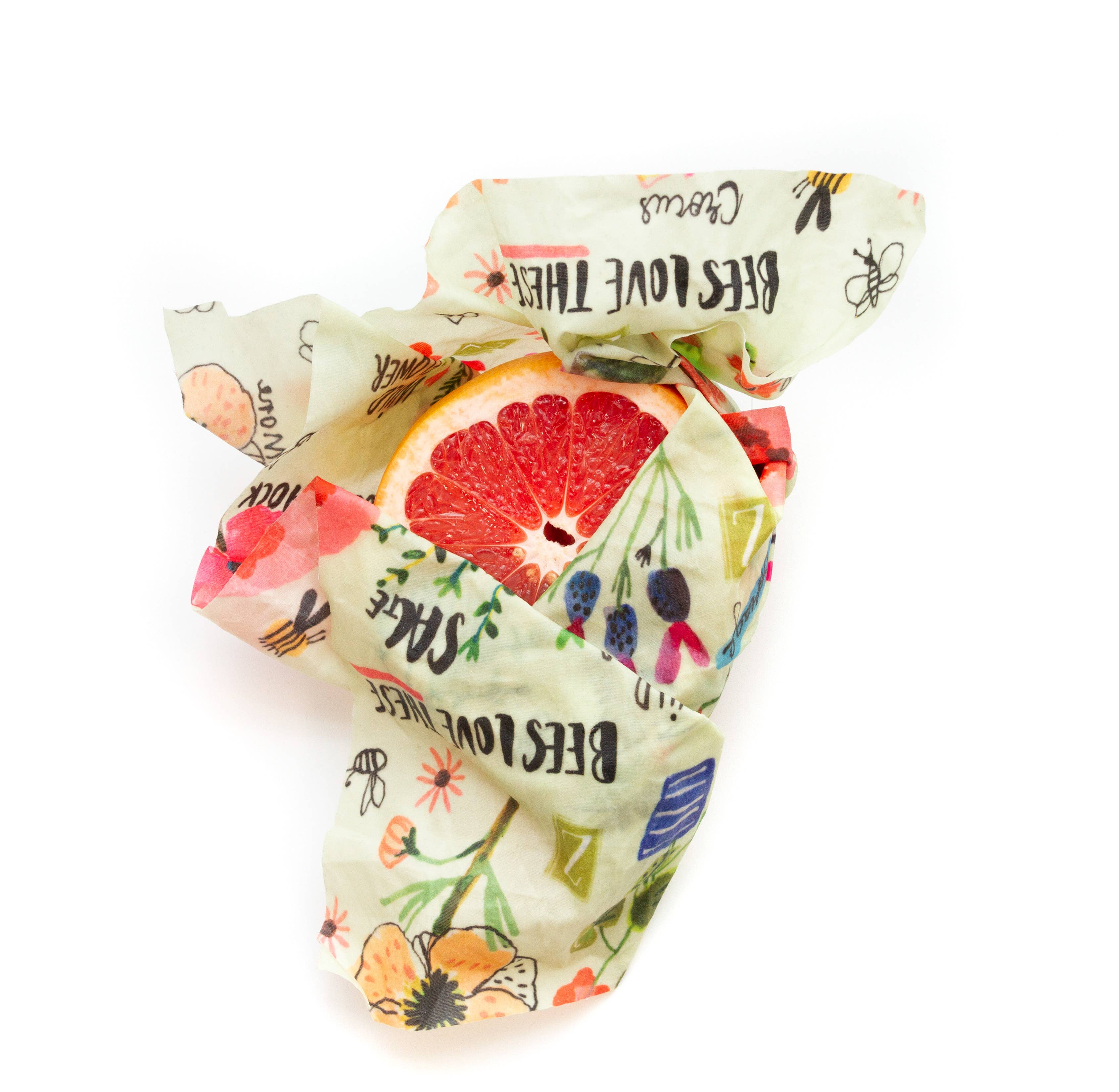 Z Wraps – Großhandel Verpackung/Beutel zur Aufbewahrung von Lebensmitteln – Z Wraps Wiederverwendbare Bienenwachs-Lebensmittelverpackung in Bees Love These, 3 Stück1