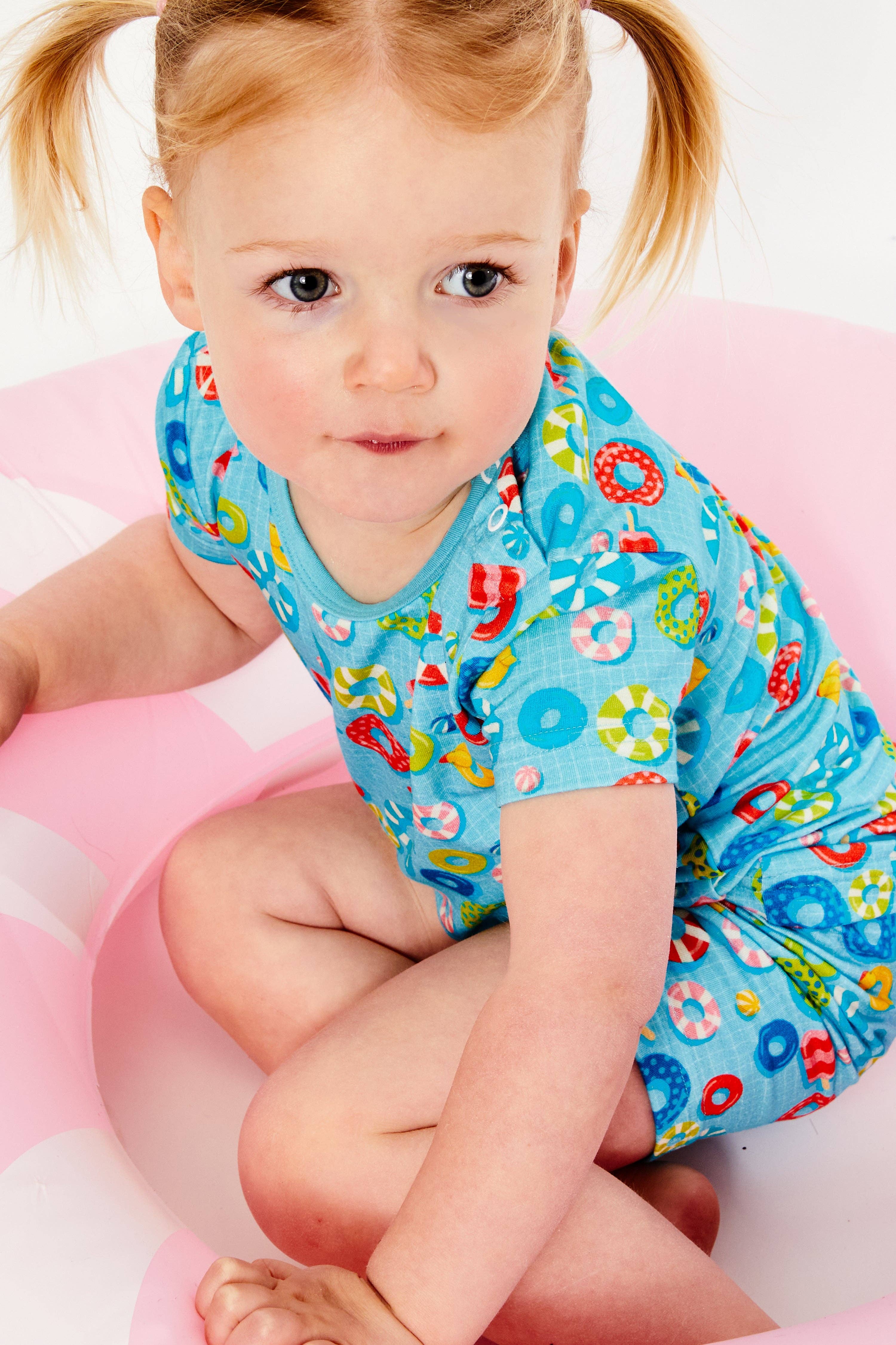 Clover Baby & Kids - Wholesale Sleepwear Set - Kids - Shorts Pajama Set - Pool Floats4