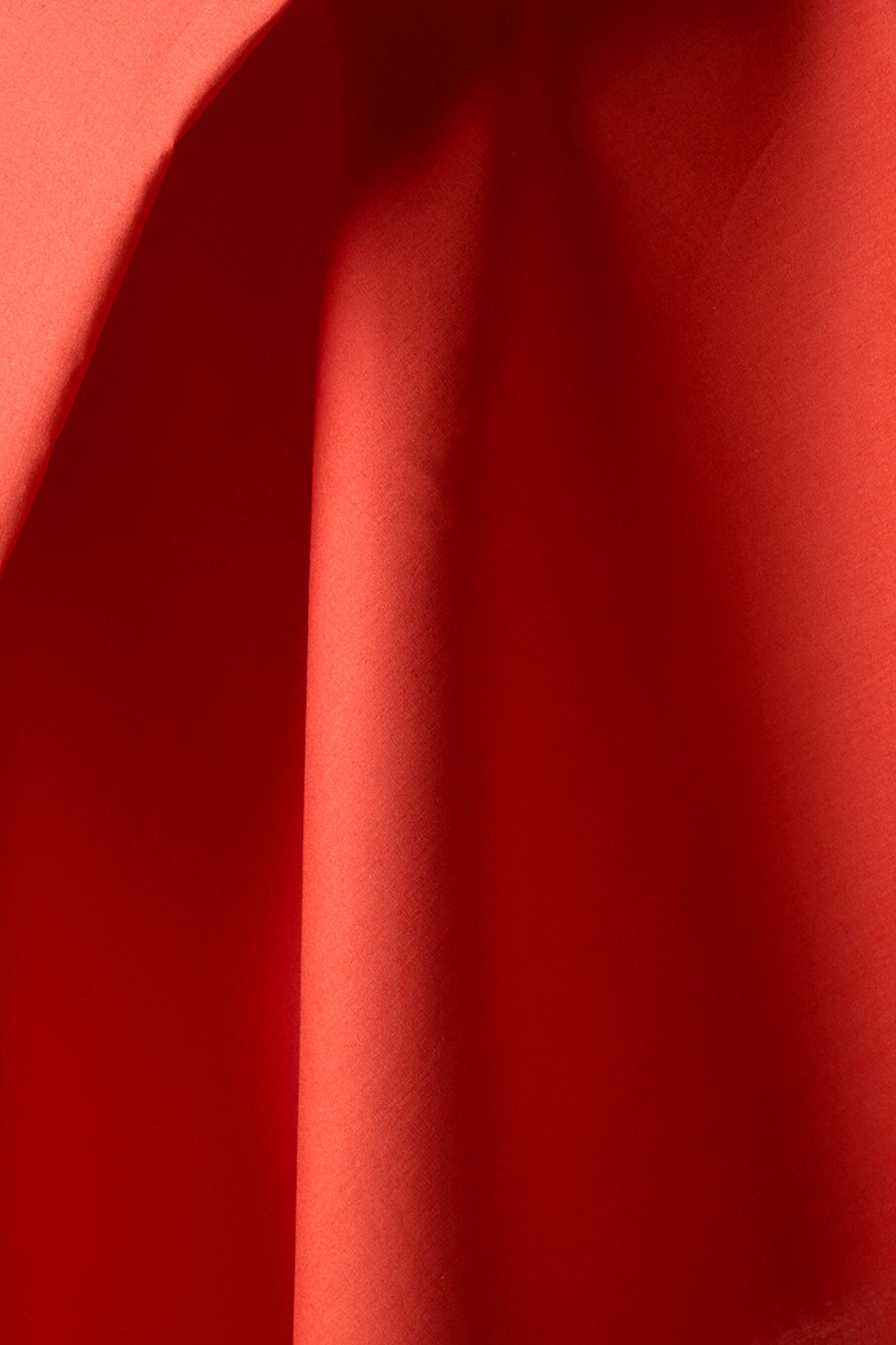 Atelier Brunette - Fabrics & Sewing Patterns Shop - Vente Tissu - Tissu Popeline Coquelicot Mandarine1