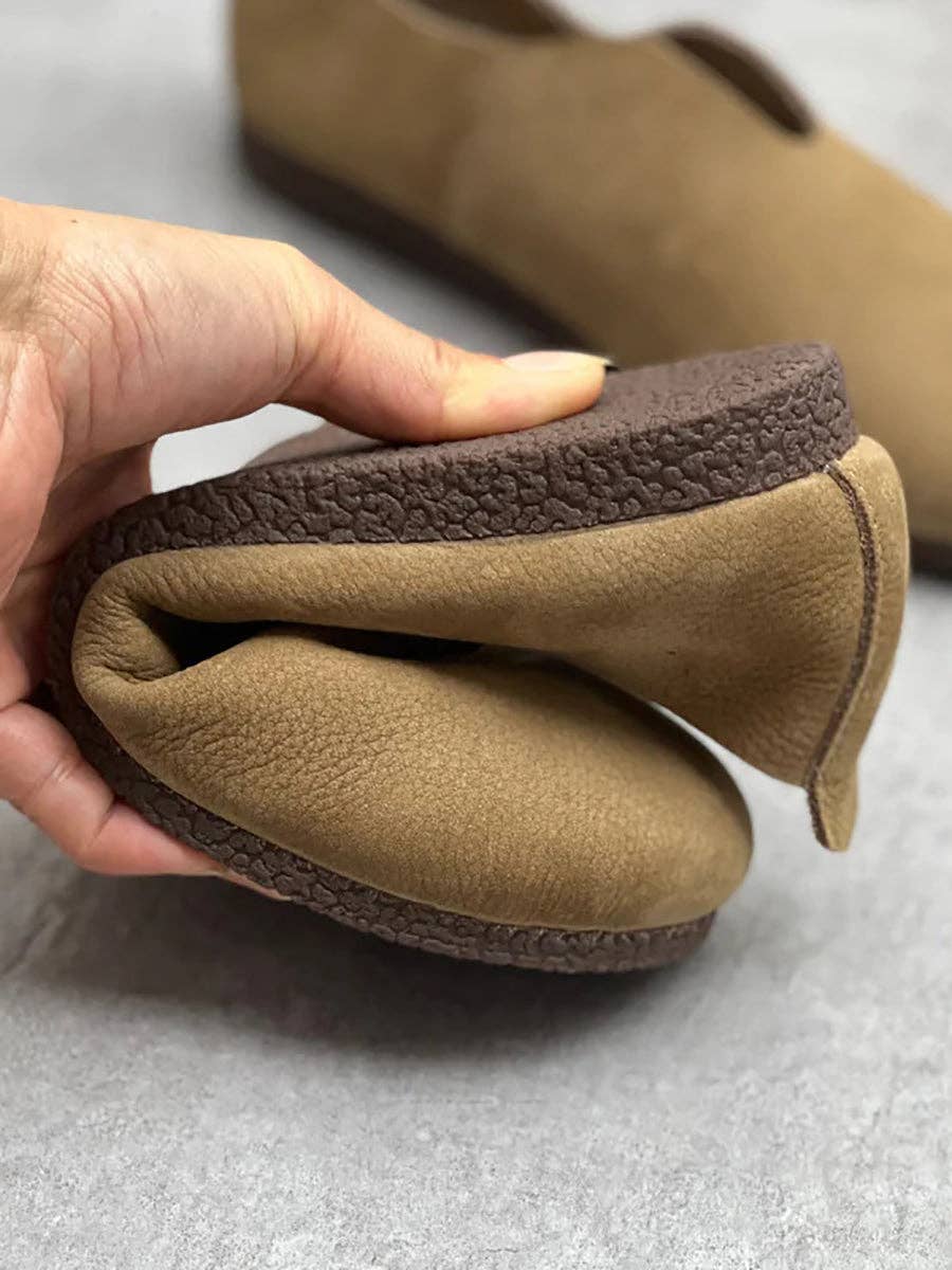 StyleGalX – Engroshandel Flade sko - Dame – Afslappede flade sko til kvinder i solid ægte læder7