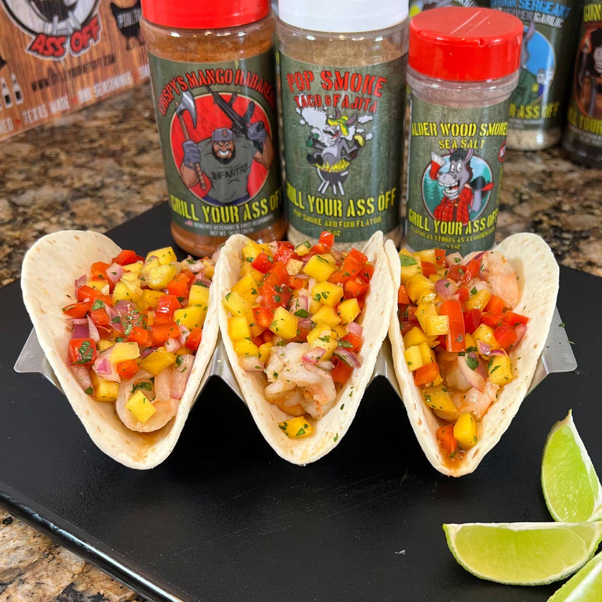 Grill Your Ass Off - Spices, Rubs, Seasonings, Sauces, Jerky – wholesale Torkad kryddblandning – Crispy’s Mango Habanero Seasoning™ – En djärv blandning av söt mango och stark habanero4