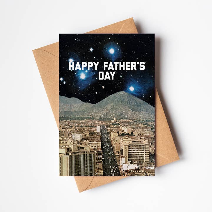 Carte de vœux de fête des pères de science-fiction pour la vente par Cassia Beck